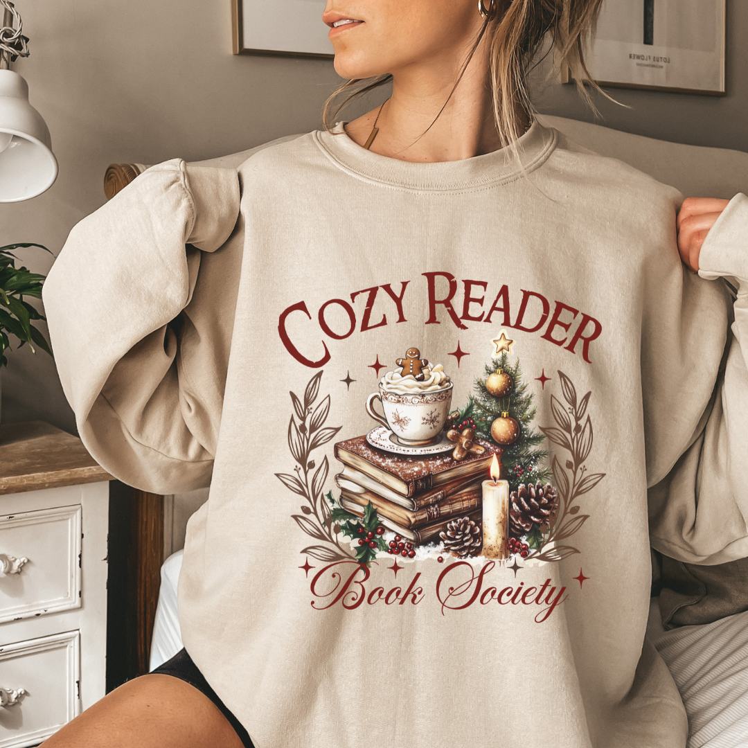 Cozy Reader Book Society Crewneck Sweatshirt