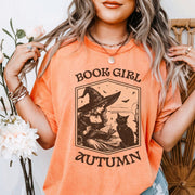 Book Girl Autumn Comfort Colors T-shirt